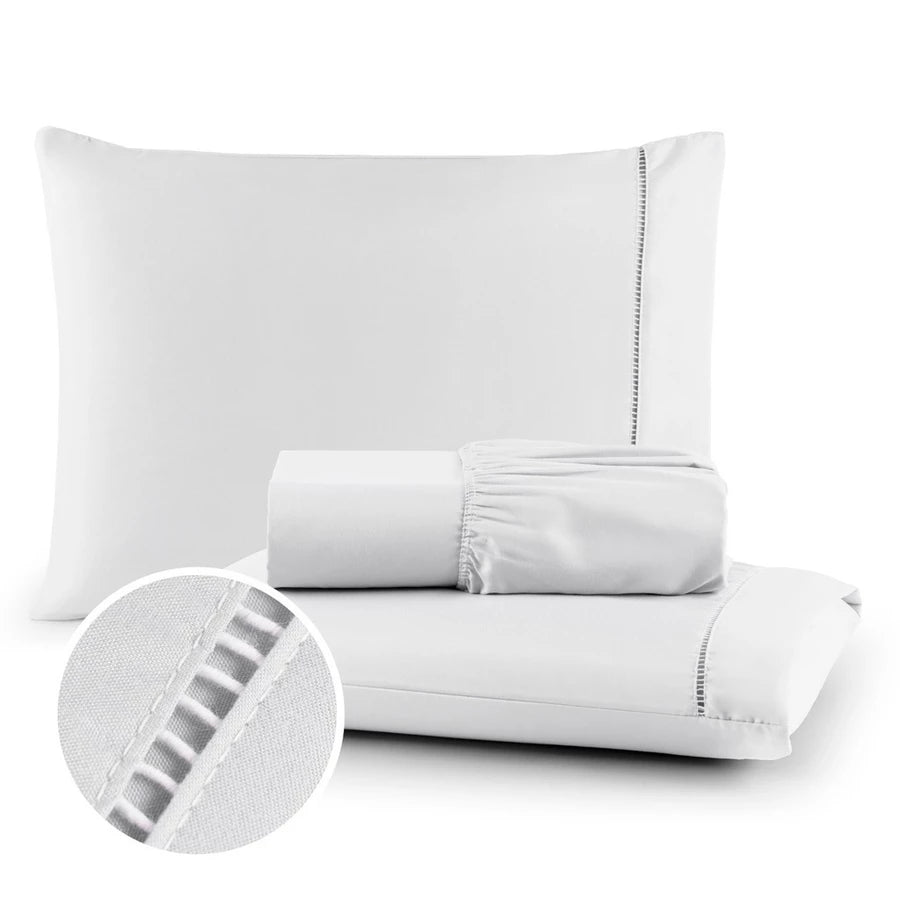Conjunto de cama três peças 400 fios