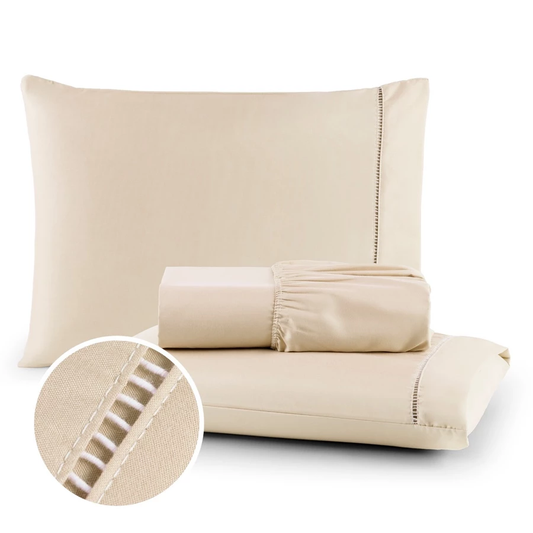 Conjunto de cama três peças 400 fios