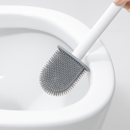 Escova de Silicone para Vaso Sanitário 2 em 1