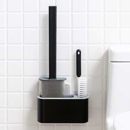 Escova de Silicone para Vaso Sanitário 2 em 1