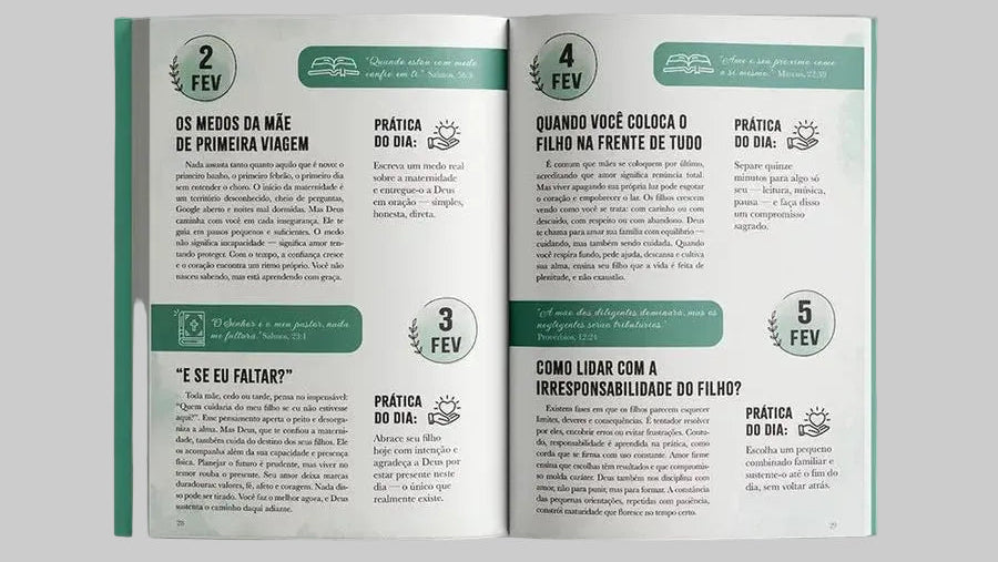 Páginas internas do devocional